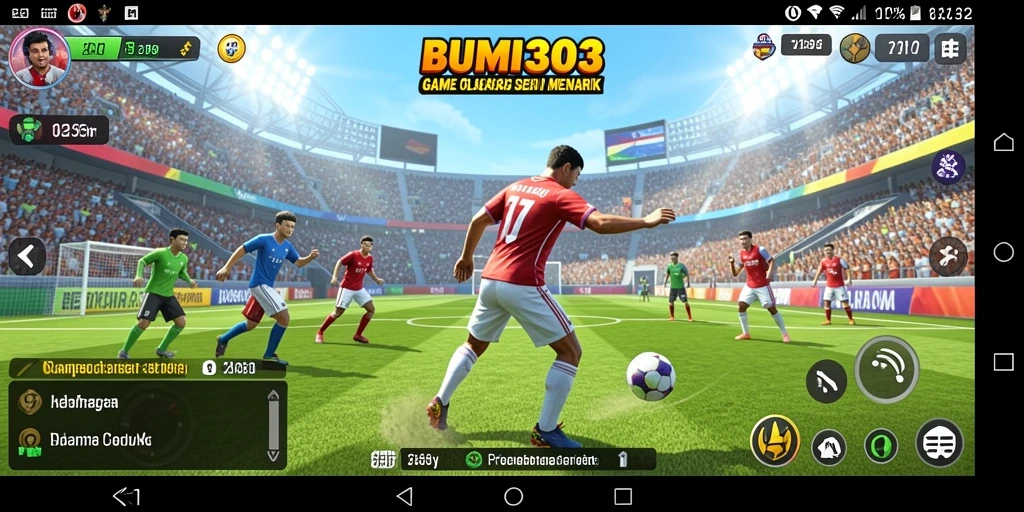 Gameplay BUMI303 yang seru dan penuh tantangan di arena olahraga.