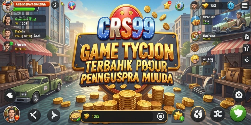 Tangkapan layar utama menunjukkan gameplay Tycoon yang menarik.