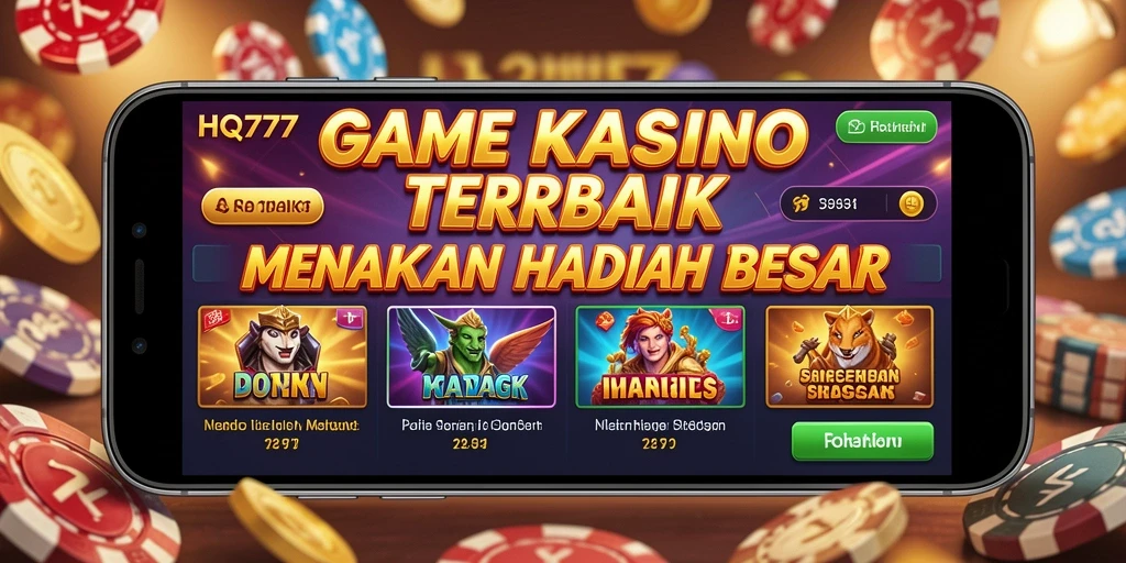 Tampilan seru dari gameplay Kasino di HQ777.