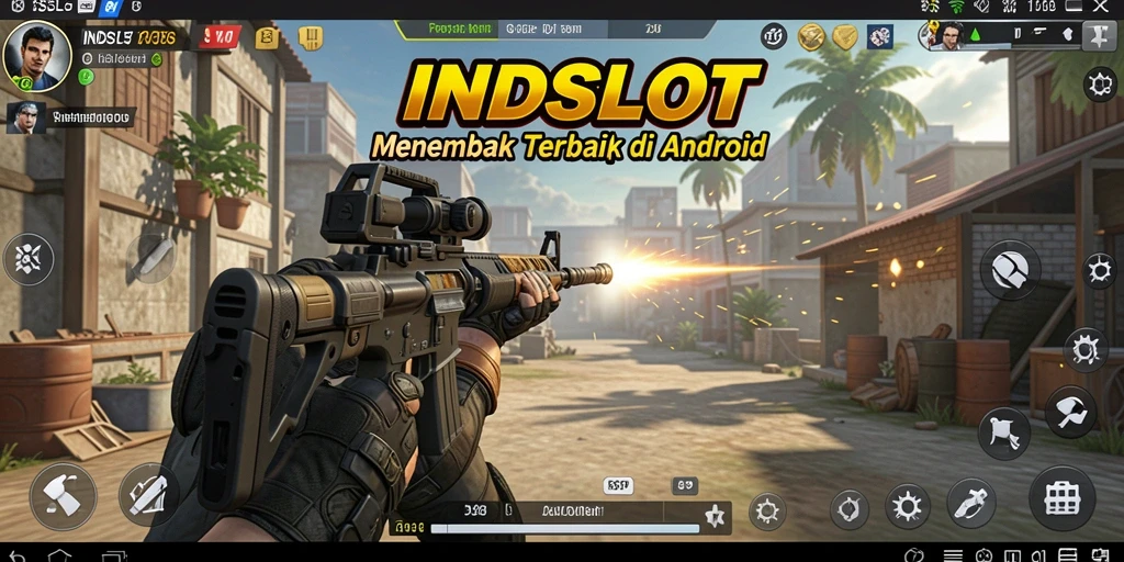 Tampilan gameplay mendebarkan dari INDSLOT dengan aksi menembak intens.