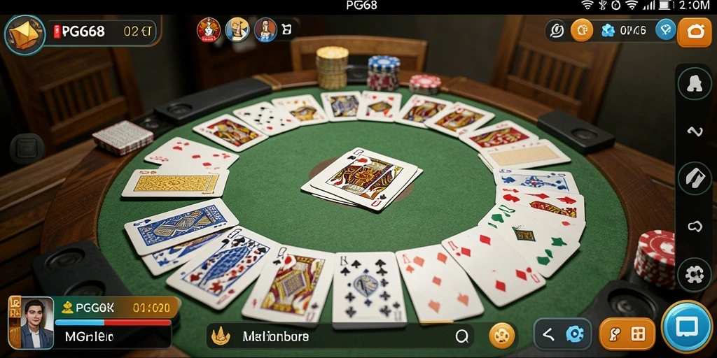 Gameplay seru Gaple dengan pemain nyata di PGG68.