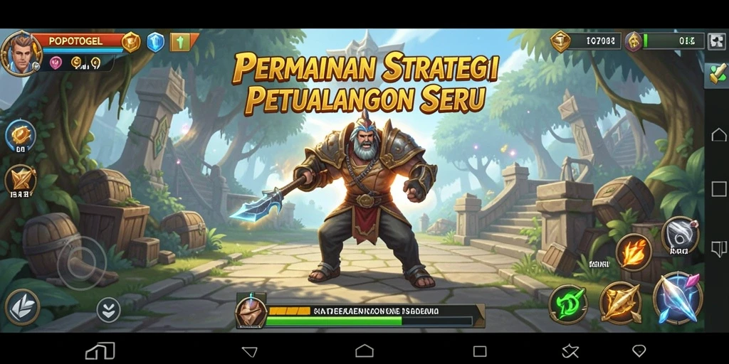 Screenshot POPOTOGEL menampilkan aksi seru dalam gameplay strategi.