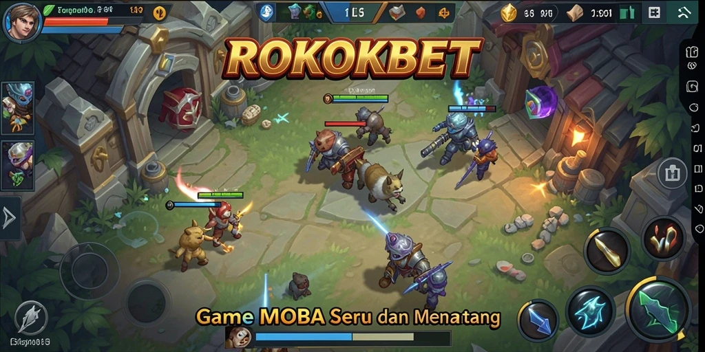 Tampilan aksi seru dalam gameplay ROKOKBET yang menarik.