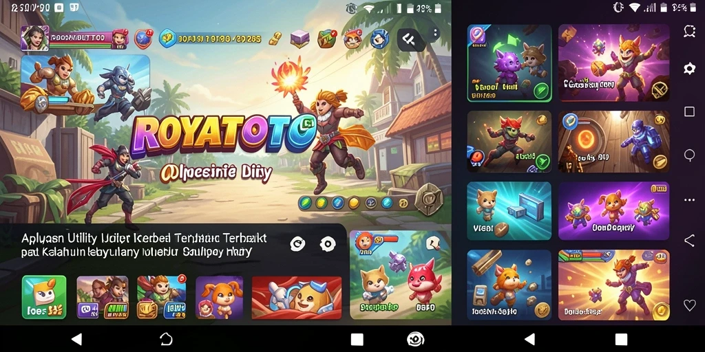 Tangkapan layar utama ROYALTOTO, menampilkan antarmuka aplikasi Utility.