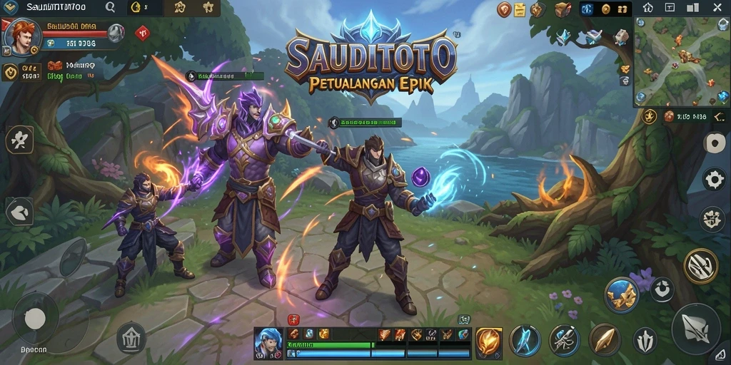 Gameplay SAUDITOTO yang menampilkan aksi seru dalam MMORPG.