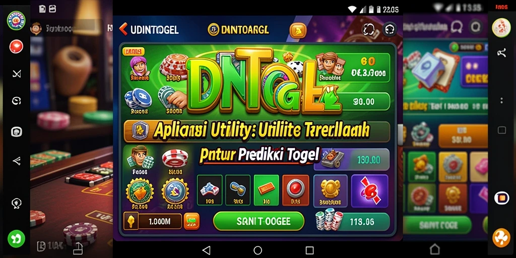 Tampilan utama aplikasi UDINTOGEL dengan prediksi togel.