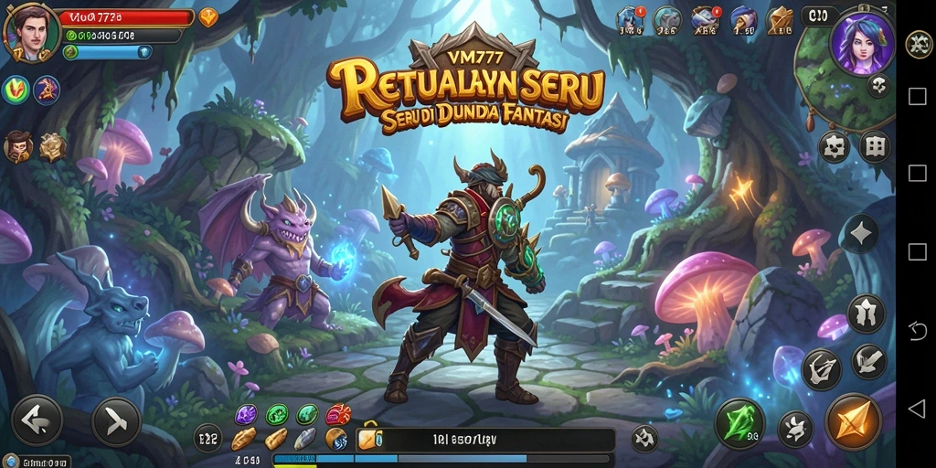 Screenshot gameplay VM777 menunjukkan aksi petualangan yang mendebarkan.