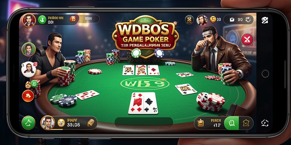 Tampilan utama WDBOS menampilkan gameplay Poker yang mengasyikkan.