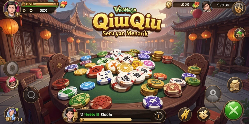 Tampilan gameplay QiuQiu yang seru di WIRANAGA.